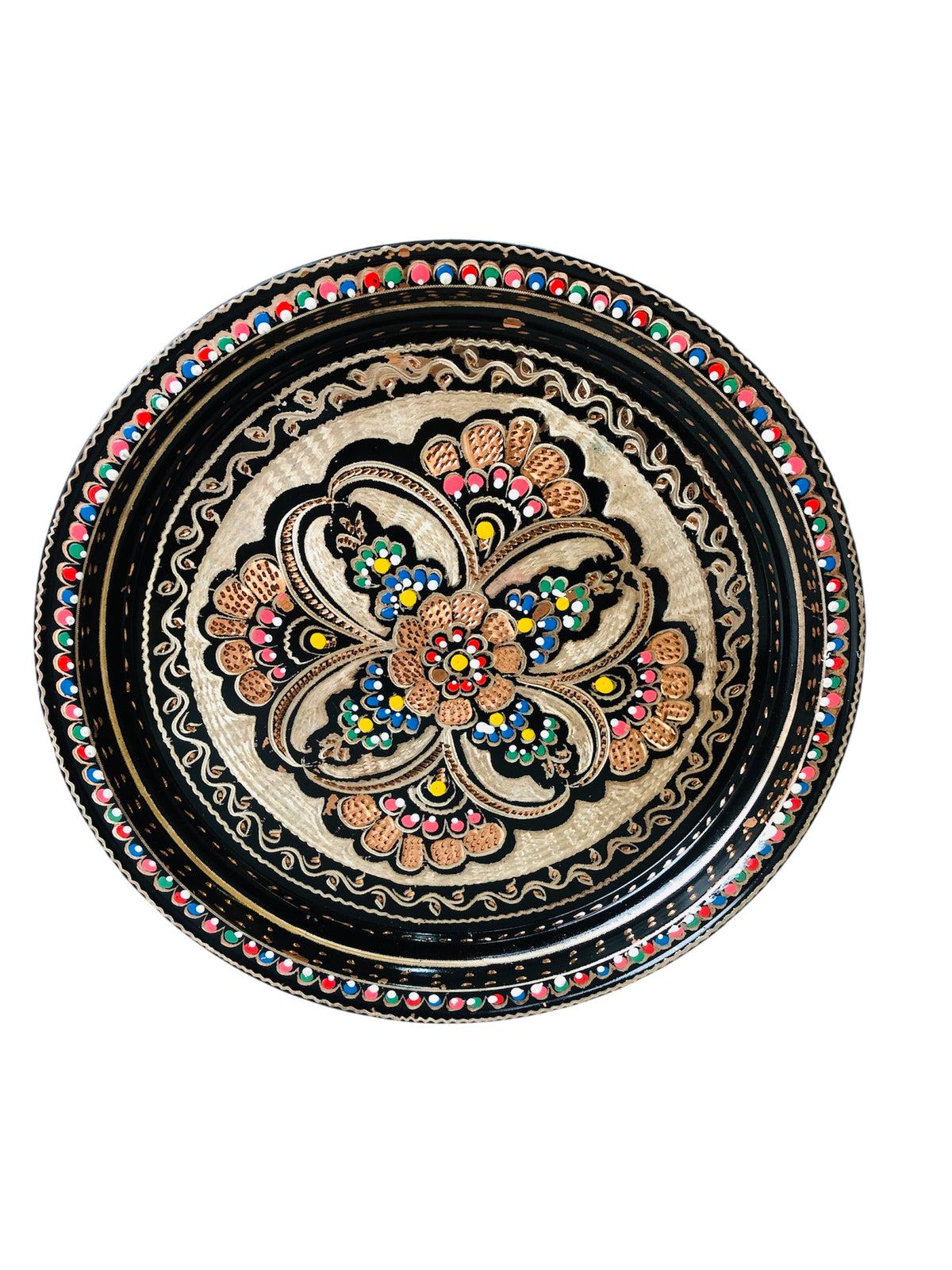 BAKIR ODASI İşlemeli tepsi 30cm