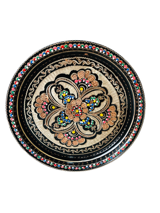 BAKIR ODASI İşlemeli tepsi 30cm